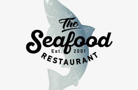 Лого ресторану з рибою